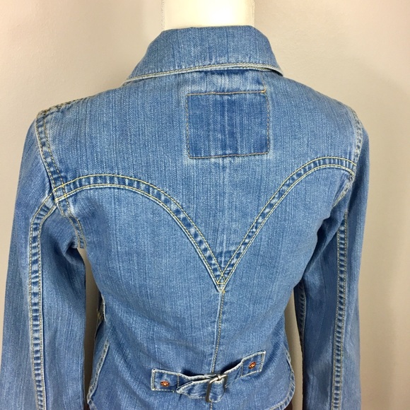 Levi’s Strauss Denim Blue Jean Blazer / Jacket - Picture 6 of 8
